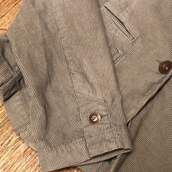 Banana Republic Tan Corduroy Ribbed Cotton Jacket Blazer Size Medium - Picture 7 of 14